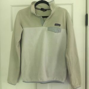 Patagonia fleece pullover white/off white